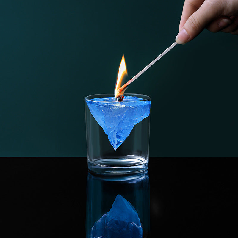 Handmade Floating Iceberg Candle